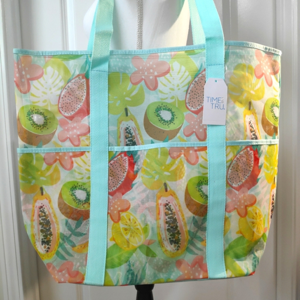 #TimeAndTru Mesh Tote Bag